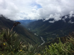 View from the top of Yayamari Mountain during the 29-mile ride. (Cuzco, Peru)
